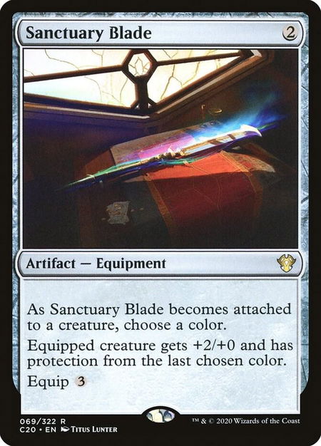 Sanctuary Blade - Commander 2020 Magic: The Gathering trading card