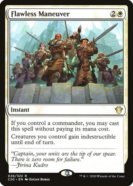 Flawless Maneuver - Commander 2020 Magic: The Gathering trading card