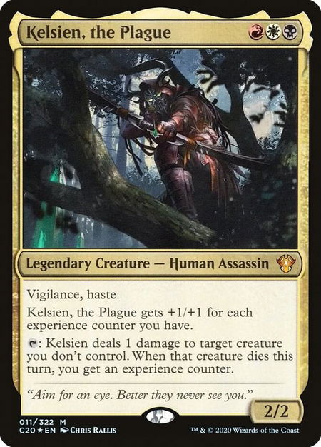 Kelsien, the Plague - Commander 2020 Magic: The Gathering trading card