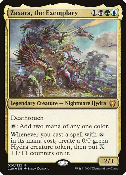 Zaxara, the Exemplary - Commander 2020 Magic: The Gathering trading card