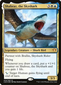 Shabraz, the Skyshark - Commander 2020 (C20) #14 - Mythic Magic: The Gathering Trading Card