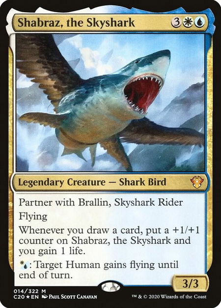Shabraz, the Skyshark - Commander 2020 Magic: The Gathering trading card