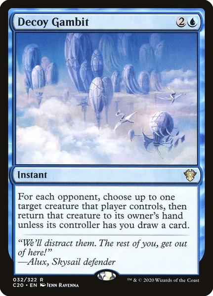 Decoy Gambit trading card from Commander 2020 Decoy Gambit - Commander 2020 Magic: The Gathering trading card