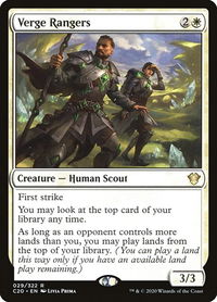 Verge Rangers - Commander 2020 (C20) #29 - Rare Magic: The Gathering Trading Card