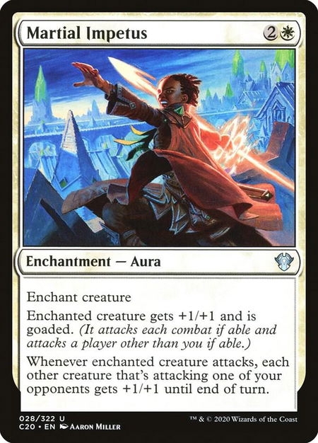 Martial Impetus - Commander 2020 Magic: The Gathering trading card