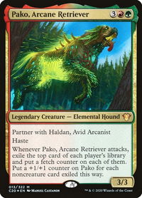 Pako, Arcane Retriever - Commander 2020 (C20) #13 - Mythic Magic: The Gathering Trading Card