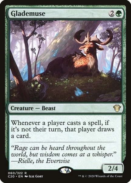 Glademuse - Commander 2020 Magic: The Gathering trading card