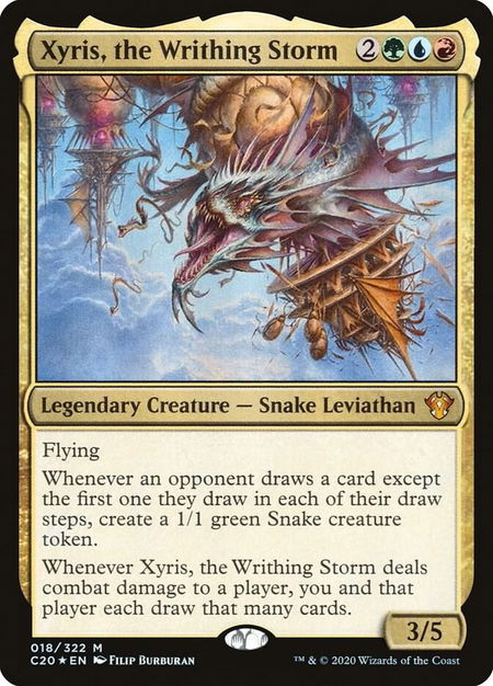 Xyris, the Writhing Storm - Commander 2020 Magic: The Gathering trading card