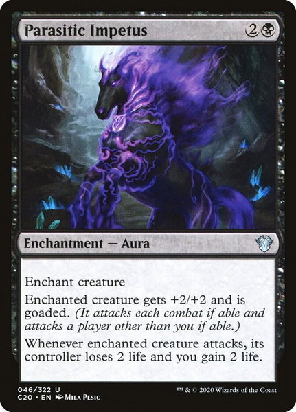 Parasitic Impetus - Commander 2020 Magic: The Gathering trading card