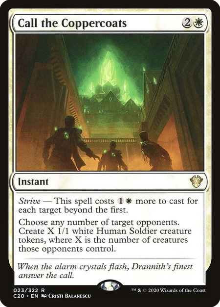 Call the Coppercoats - Commander 2020 Magic: The Gathering trading card