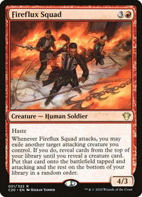 Fireflux Squad - Commander 2020 (C20) #51 - Rare Magic: The Gathering Trading Card