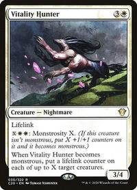 Vitality Hunter - Commander 2020 (C20) #30 - Rare Magic: The Gathering Trading Card