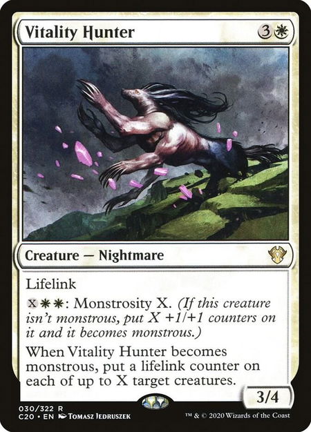 Vitality Hunter - Commander 2020 Magic: The Gathering trading card