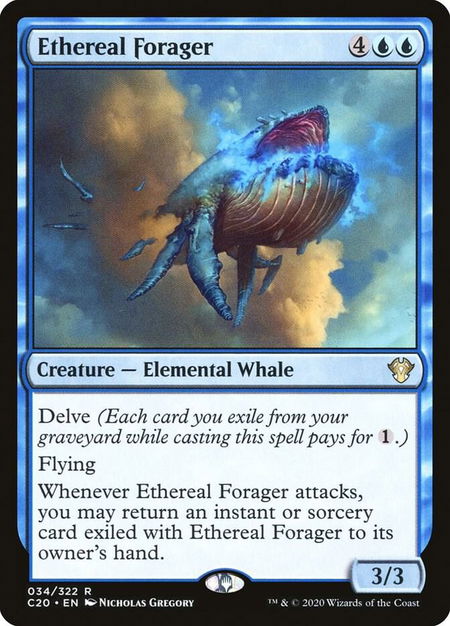 Ethereal Forager - Commander 2020 Magic: The Gathering trading card