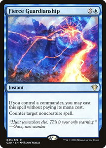 Fierce Guardianship - Commander 2020 (C20) #35 - Rare Magic: The Gathering Trading Card