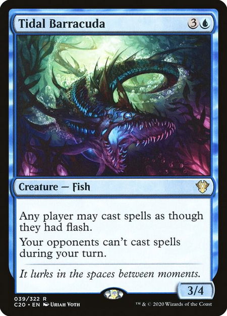 Tidal Barracuda - Commander 2020 Magic: The Gathering trading card