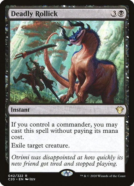Deadly Rollick - Commander 2020 Magic: The Gathering trading card