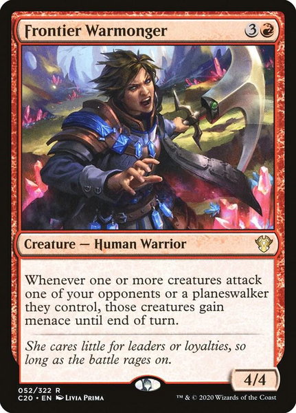 Frontier Warmonger - Commander 2020 Magic: The Gathering trading card