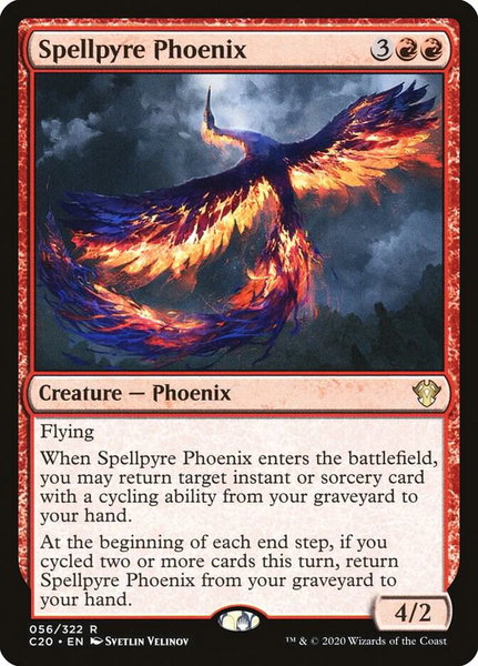 Spellpyre Phoenix - Commander 2020 Magic: The Gathering trading card