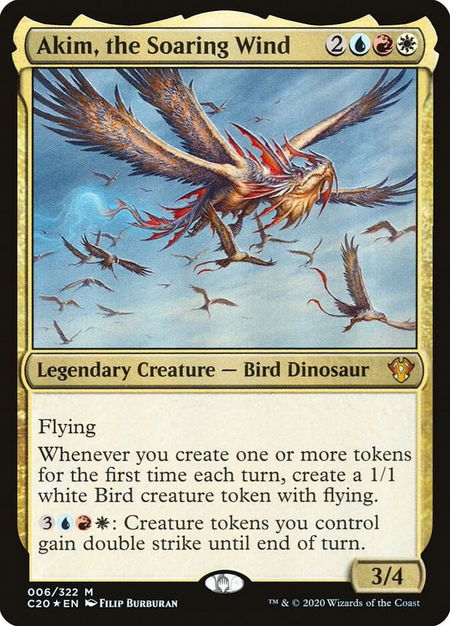 Akim, the Soaring Wind - Commander 2020 Magic: The Gathering trading card