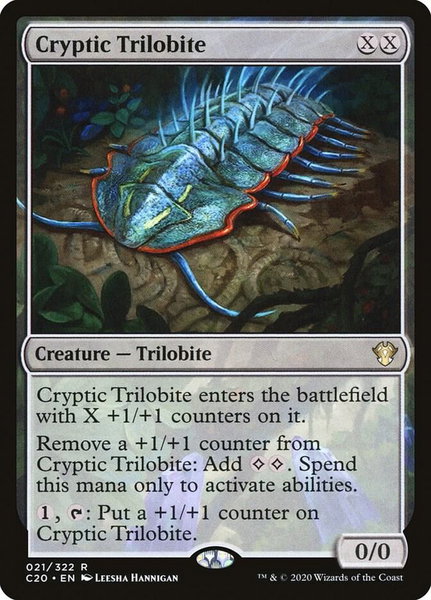 Cryptic Trilobite - Commander 2020 Magic: The Gathering trading card
