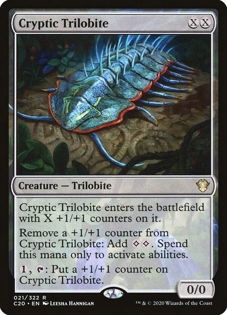 Cryptic Trilobite - Commander 2020 Magic: The Gathering trading card