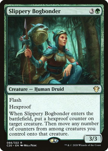 Slippery Bogbonder - Commander 2020 Magic: The Gathering trading card