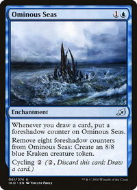 Ominous Seas - Ikoria: Lair of Behemoths (IKO) #61 - Uncommon Magic: The Gathering Trading Card