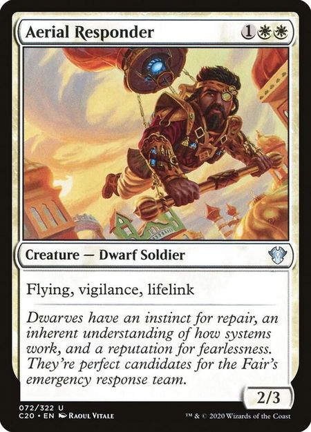 Aerial Responder - Commander 2020 Magic: The Gathering trading card