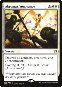 Akroma's Vengeance - Commander 2020 (C20) #74 - Rare Magic: The Gathering Trading Card