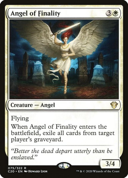Angel of Finality - Commander 2020 Magic: The Gathering trading card