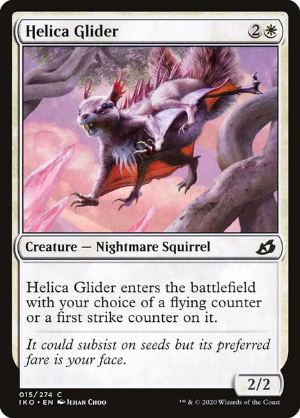 Helica Glider - Ikoria: Lair of Behemoths Magic: The Gathering trading card