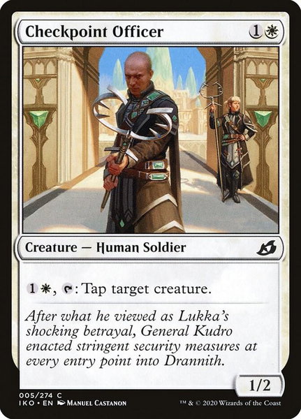 Checkpoint Officer - Ikoria: Lair of Behemoths Magic: The Gathering trading card