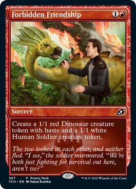 Forbidden Friendship - Promo Pack: Ikoria Magic: The Gathering trading card