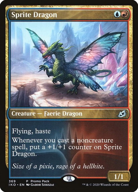 Sprite Dragon - Promo Pack: Ikoria Magic: The Gathering trading card
