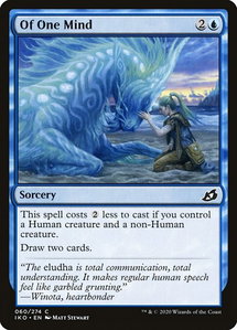 Of One Mind - Ikoria: Lair of Behemoths (IKO) #60 - Common Magic: The Gathering Trading Card