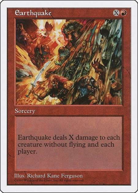 Earthquake - Fifth Edition Magic: The Gathering trading card