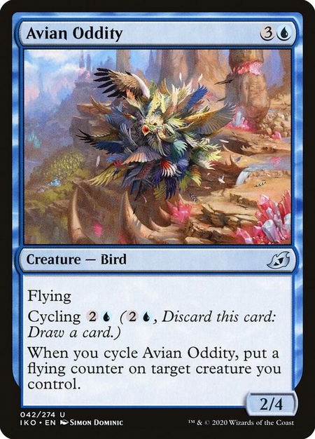 Avian Oddity trading card from Ikoria: Lair of Behemoths Avian Oddity - Ikoria: Lair of Behemoths Magic: The Gathering trading card