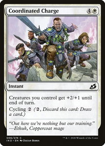 Coordinated Charge - Ikoria: Lair of Behemoths (IKO) #6 - Common Magic: The Gathering Trading Card
