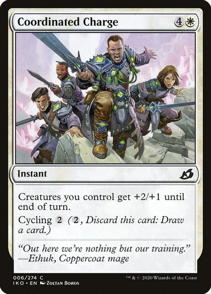 Coordinated Charge - Ikoria: Lair of Behemoths Magic: The Gathering trading card
