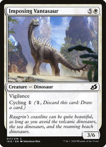 Imposing Vantasaur - Ikoria: Lair of Behemoths (IKO) #17 - Common Magic: The Gathering Trading Card