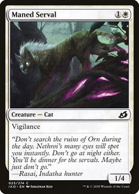 Maned Serval - Ikoria: Lair of Behemoths (IKO) #23 - Common Magic: The Gathering Trading Card