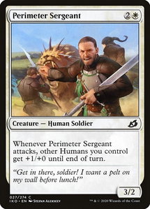 Perimeter Sergeant - Ikoria: Lair of Behemoths (IKO) #27 - Common Magic: The Gathering Trading Card