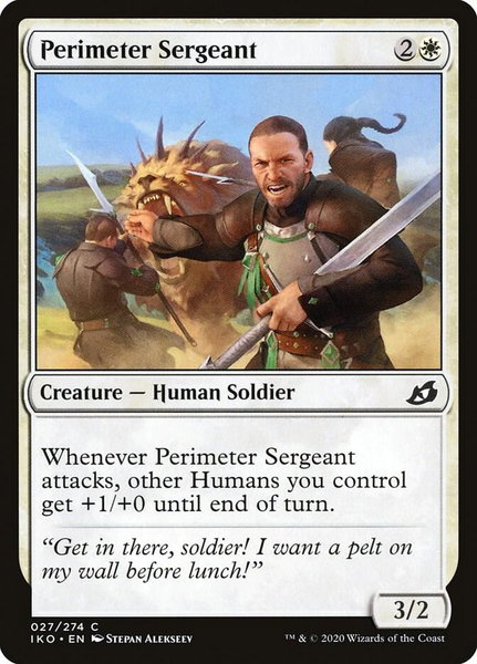 Perimeter Sergeant - Ikoria: Lair of Behemoths Magic: The Gathering trading card