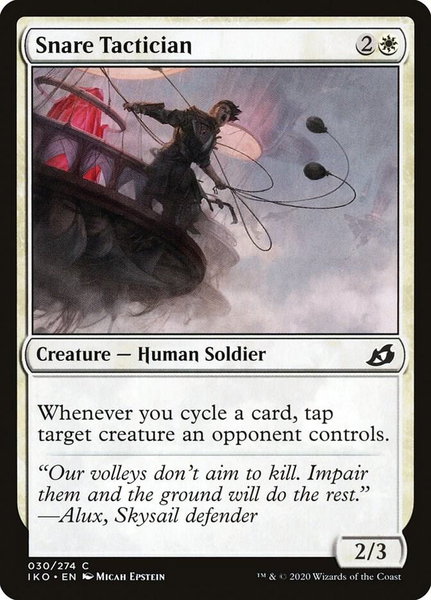 Snare Tactician trading card from Ikoria: Lair of Behemoths Snare Tactician - Ikoria: Lair of Behemoths Magic: The Gathering trading card