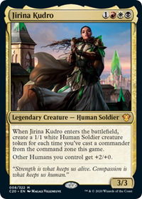 Jirina Kudro (Commander 2020) - Oversize Cards (OVER) #8 - Mythic Magic: The Gathering Trading Card
