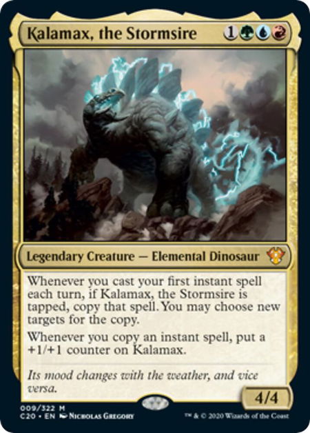 Kalamax, the Stormsire (Commander 2020) - Oversize Cards Magic: The Gathering trading card