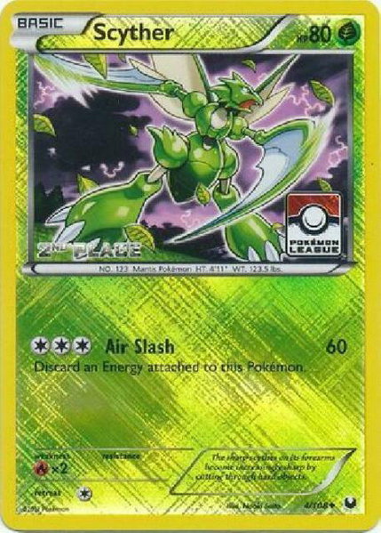 Scyther - 4/108 (Pokemon League) [2nd Place] - League & Championship Cards Pokémon trading card