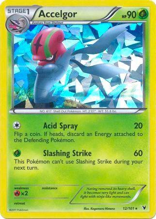 Accelgor - 12/101 (Cracked Ice Holo) - Deck Exclusives Pokémon trading card
