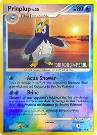 Prinplup - 58/130 [Diamond & Pearl] - Burger King Promos (BKP) #058/130 - Rare Pokémon Trading Card